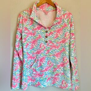 Lilly Pulitzer Lobster Print Pullover